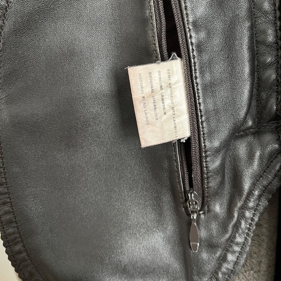 Bisang Dark Brown/Charcoal Shearling Full-length Women’s Coat - Size 6 - Picture 8 of 16